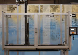 Test Equipment for Impact Tests - Drop Weight Testers – DP.1 – DPFest 150J – testing metal sheet in X and Y axis.