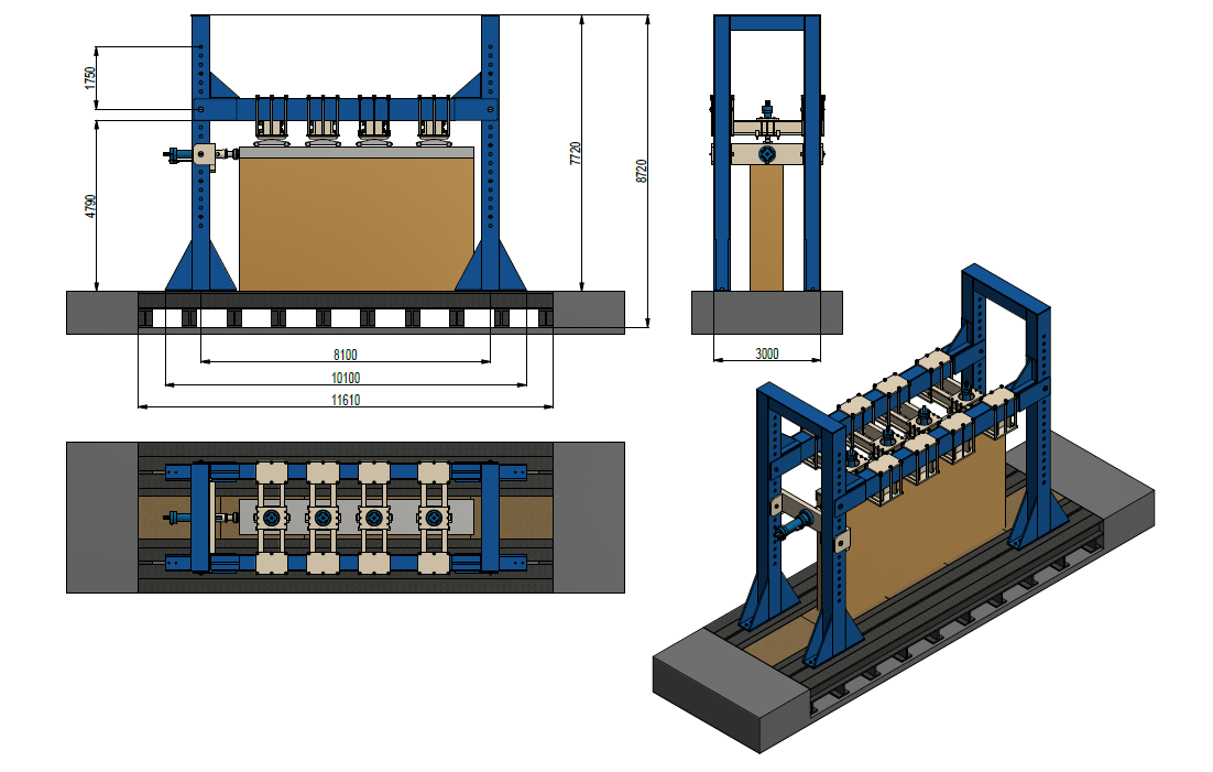 Hydraulické zkušební stroje, Hydraulic testing machines, Materialprüfmaschine mit Hydraulikantrieb