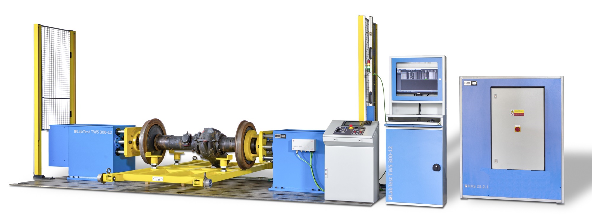 Machine LabTest TWS 30012 from LABORTECH for tram wheelsets