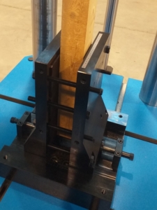 testing wood in tension, compression and bending.