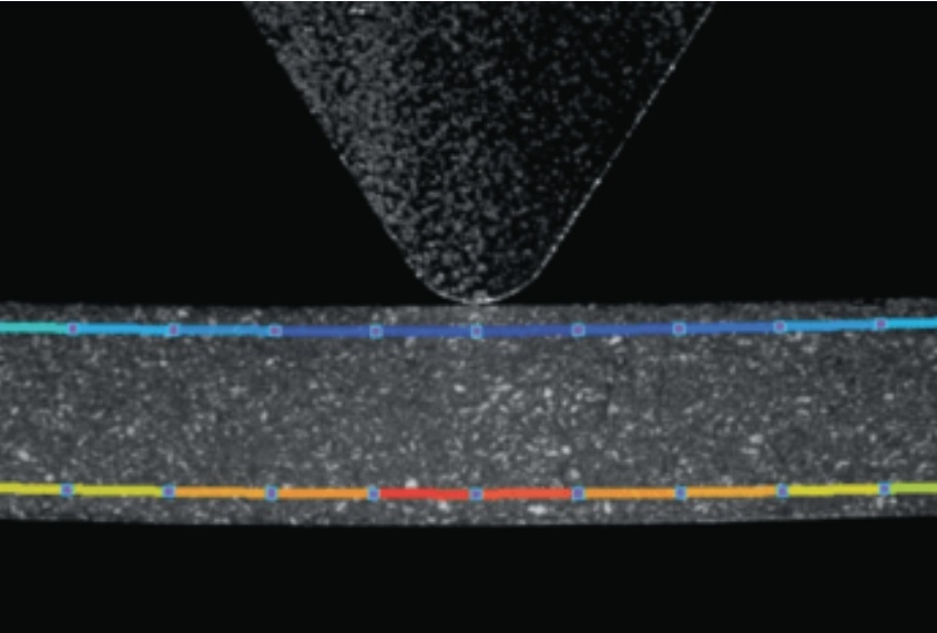 VIDEOEXTENZOMETR - VION 7100 - Flexural testing